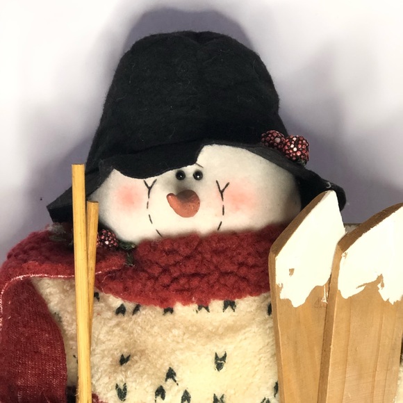 Snowman Skis Poles Happy Henry Plush Among Friends - Picture 2 of 6